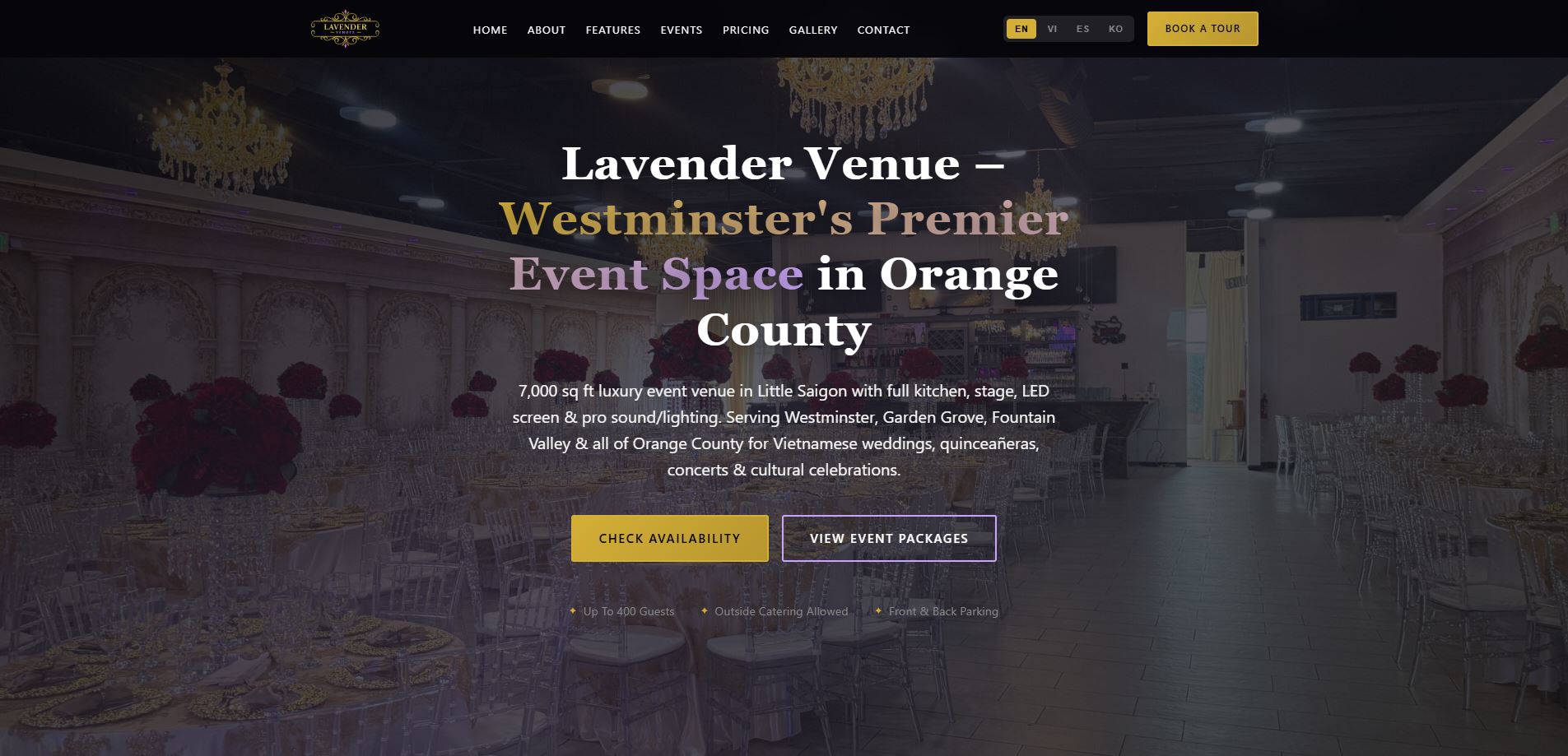Lavender Hall website
