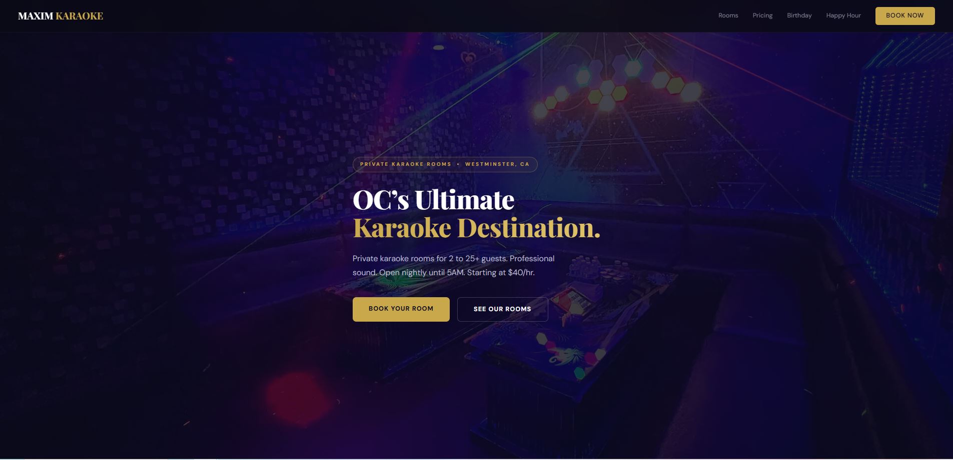 Maxim Karaoke website