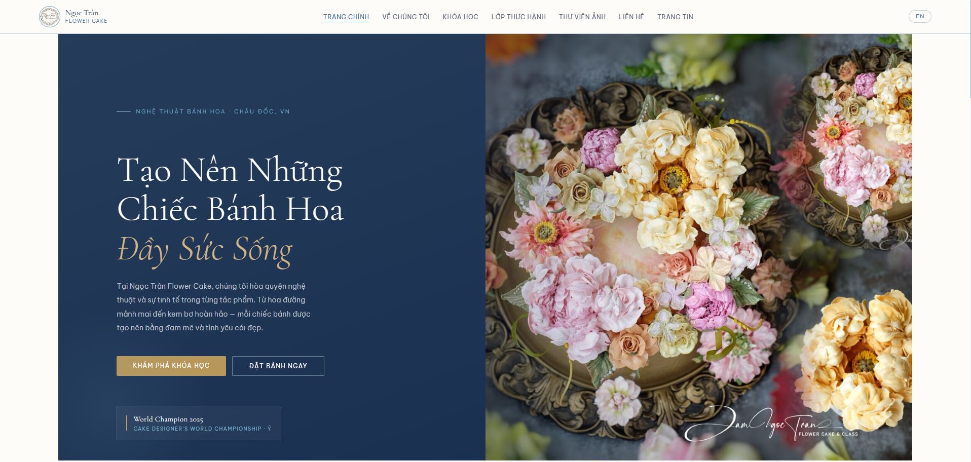 Ngoc Tran Flower Cake website