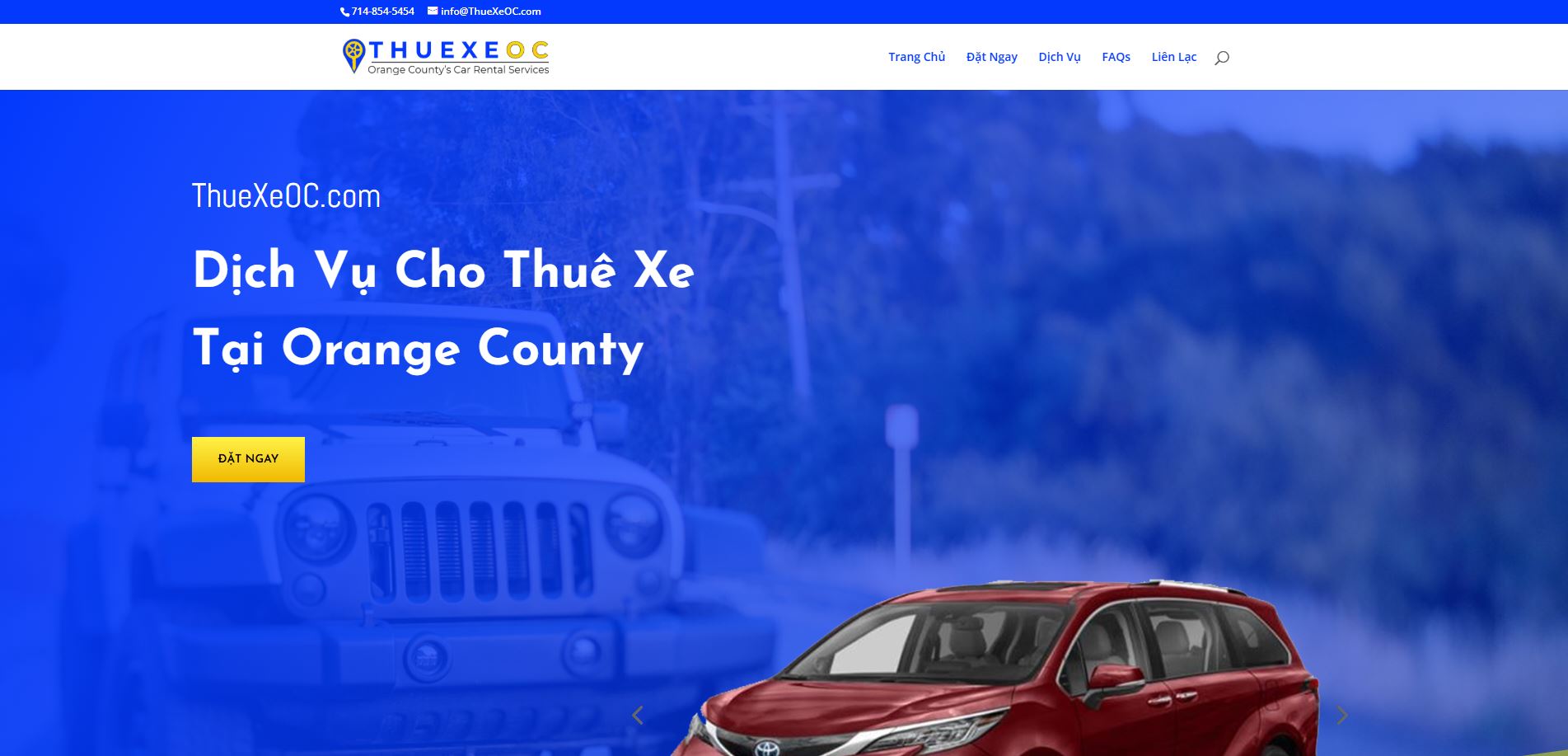 ThueXeOC website